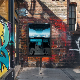 Inside the Cockpit Airbus A350 Poster