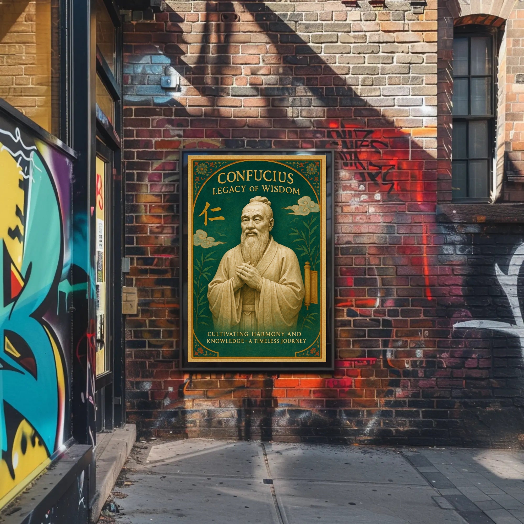 Confucius Legacy of Wisdom Wall Art Print PosterGoat