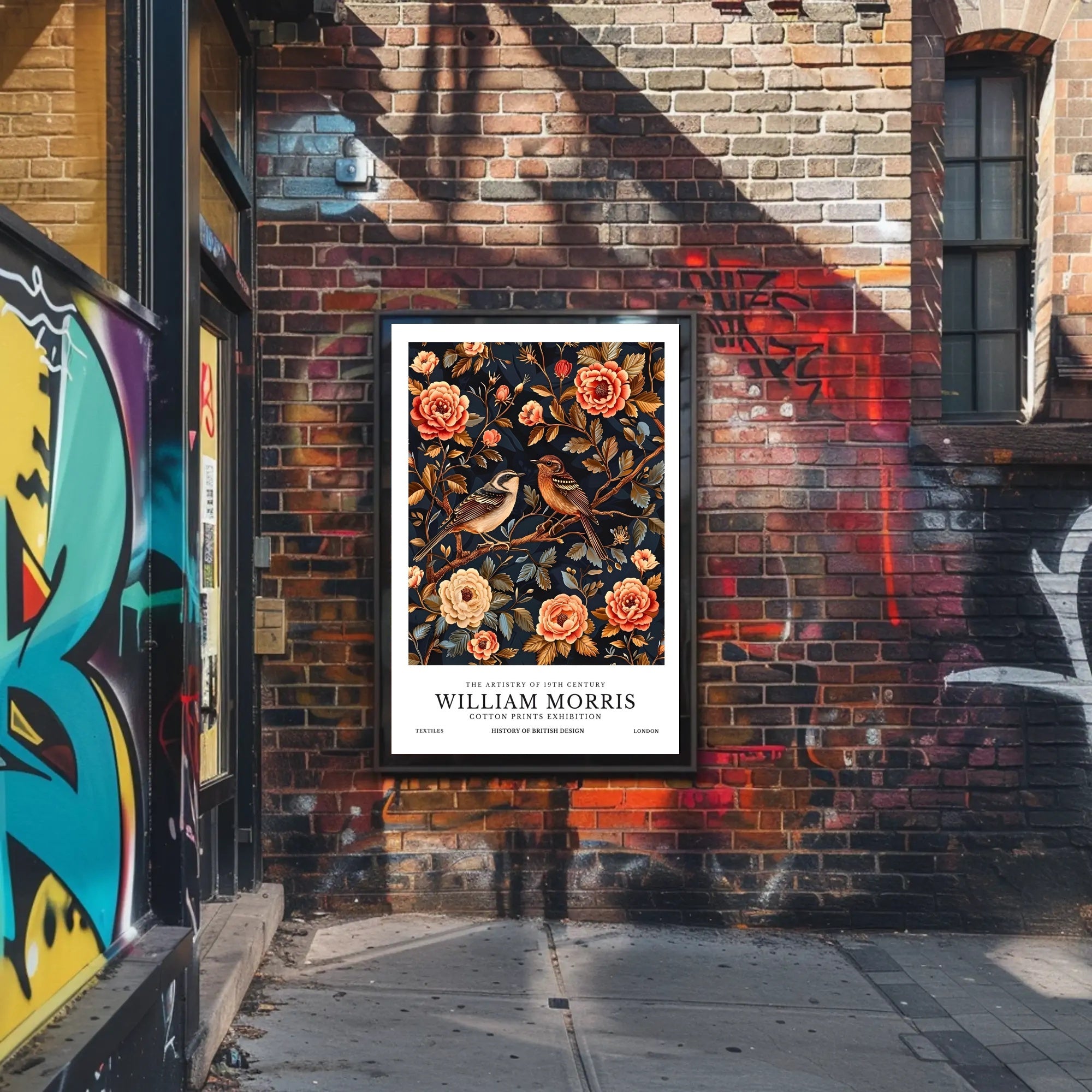 William Morris British Design Exhibition Cultural or Heritage Poster