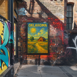 Oklahoma Landscape Scenic Poster