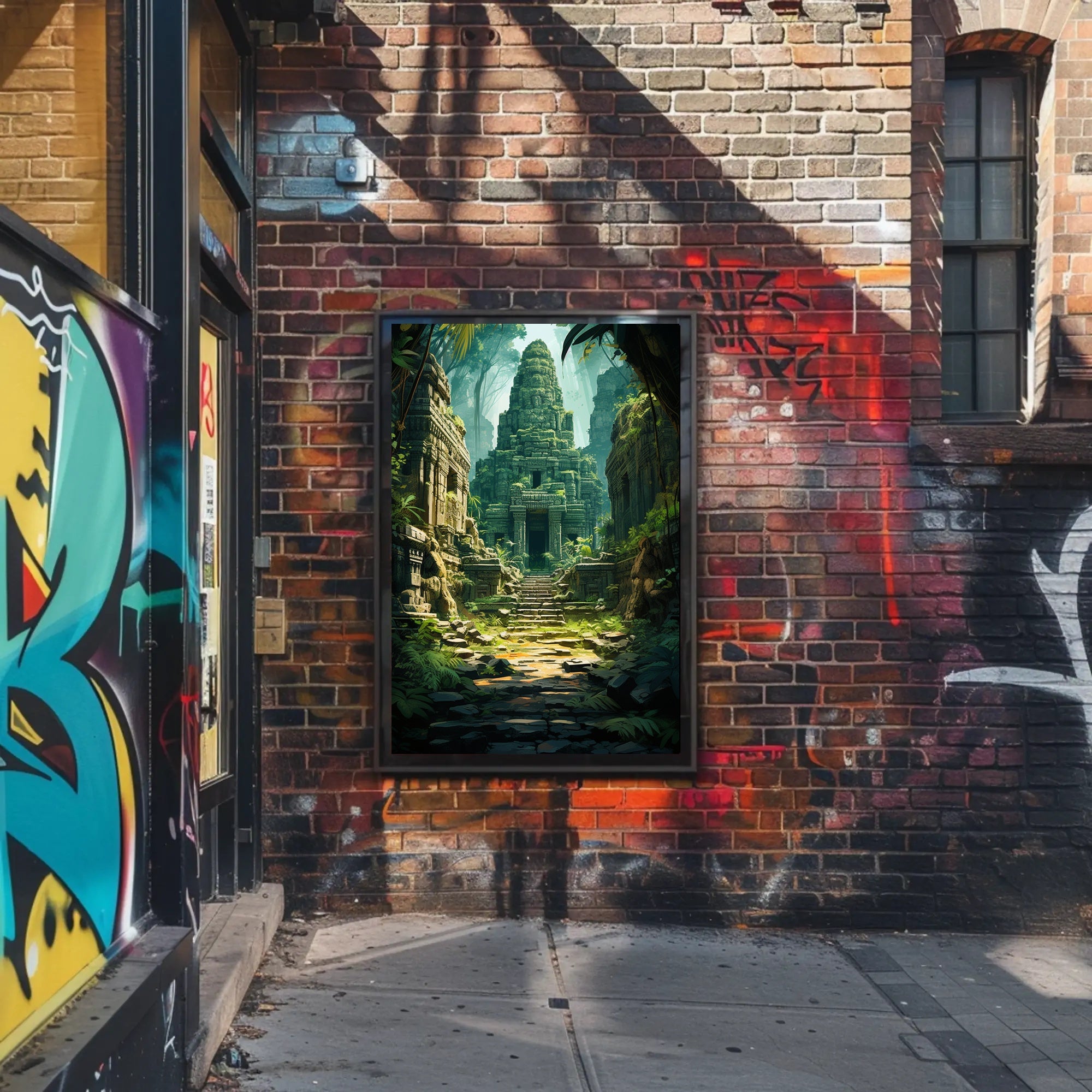 Ancient Jungle Temple Poster