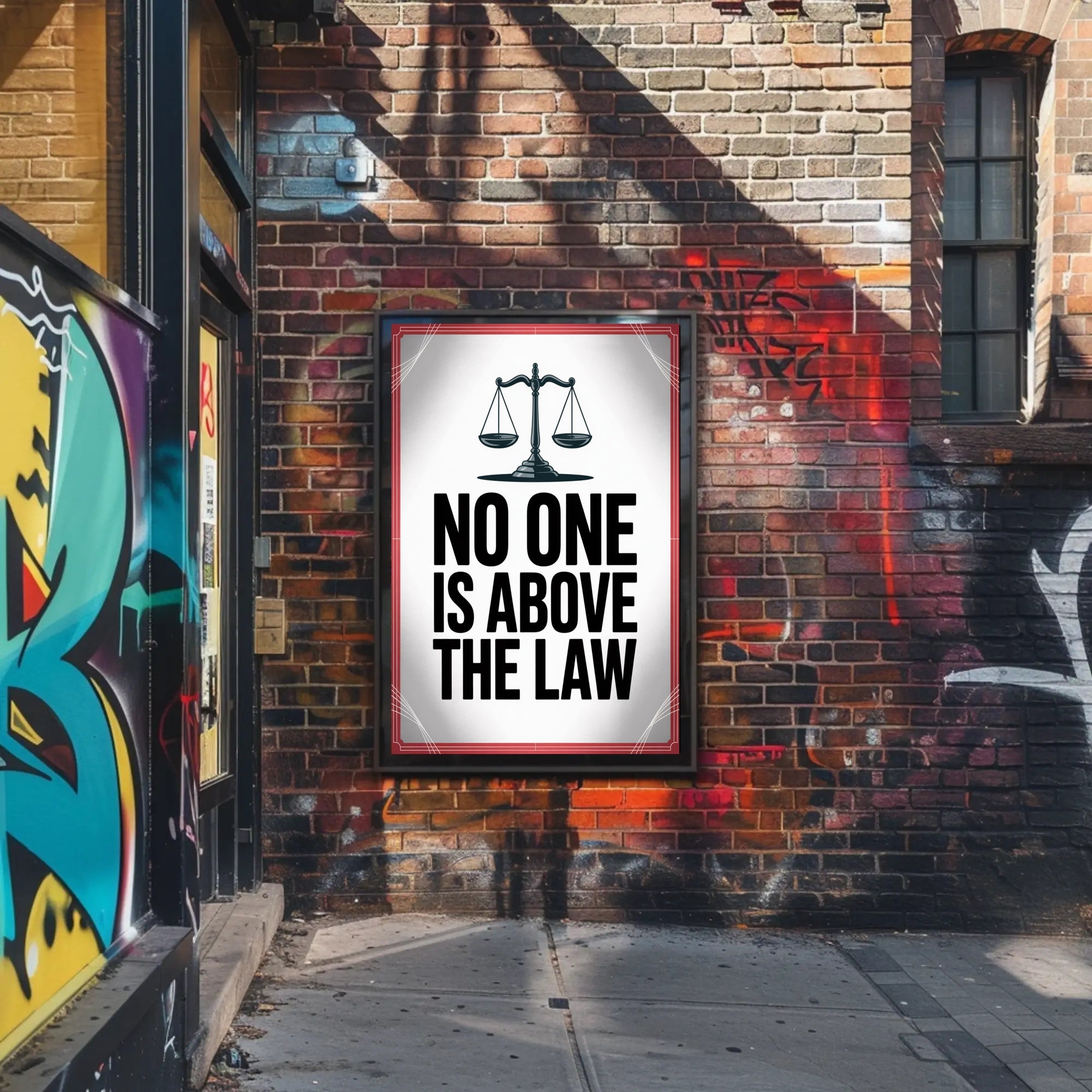 Justice for All: Modern Political or Propaganda Poster