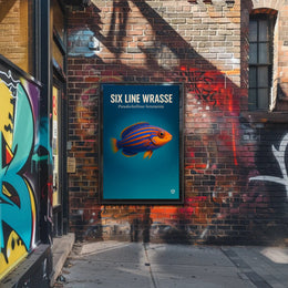 Six Line Wrasse Poster PosterGoat