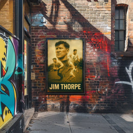 Jim Thorpe Legendary Athlete Poster