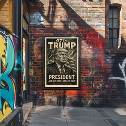 Visionary Trump Surrealism Bold Leadership Poster