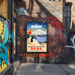 Travel to Norway with D.F.D.S Poster PosterGoat