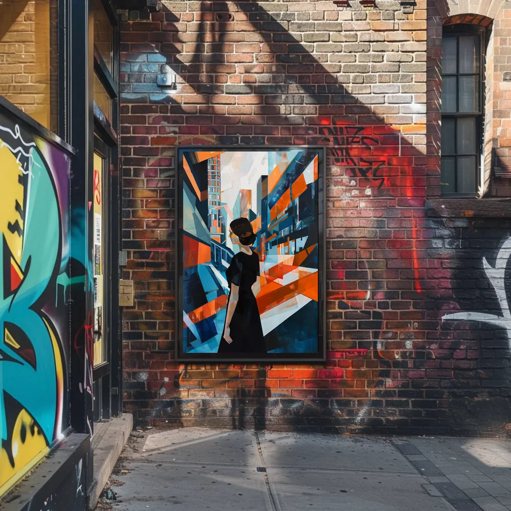 Urban Elegance: Abstract Cityscape with Modern Flair
