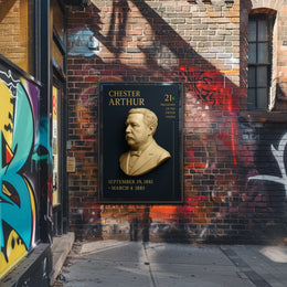 Chester A. Arthur Commemorative Vintage Presidential Poster PosterGoat