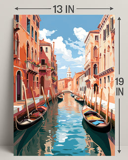 Venetian Canal Serenity Poster