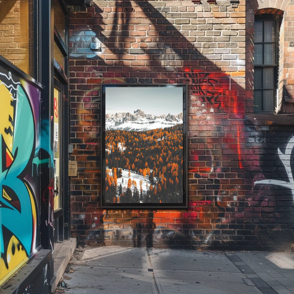 Dolomites Autumn Splendor: Serene Nature National Park Poster