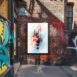 Abstract Geometric Symphony Abstract Poster PosterGoat