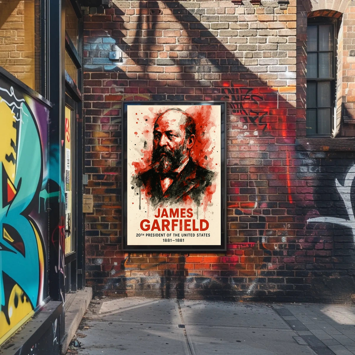 James Garfield Watercolor Art Print – Historical or Presidential Poster