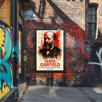 James Garfield Watercolor Art Print – Historical or Presidential Poster