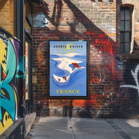 Winter Sports in France Poster PosterGoat