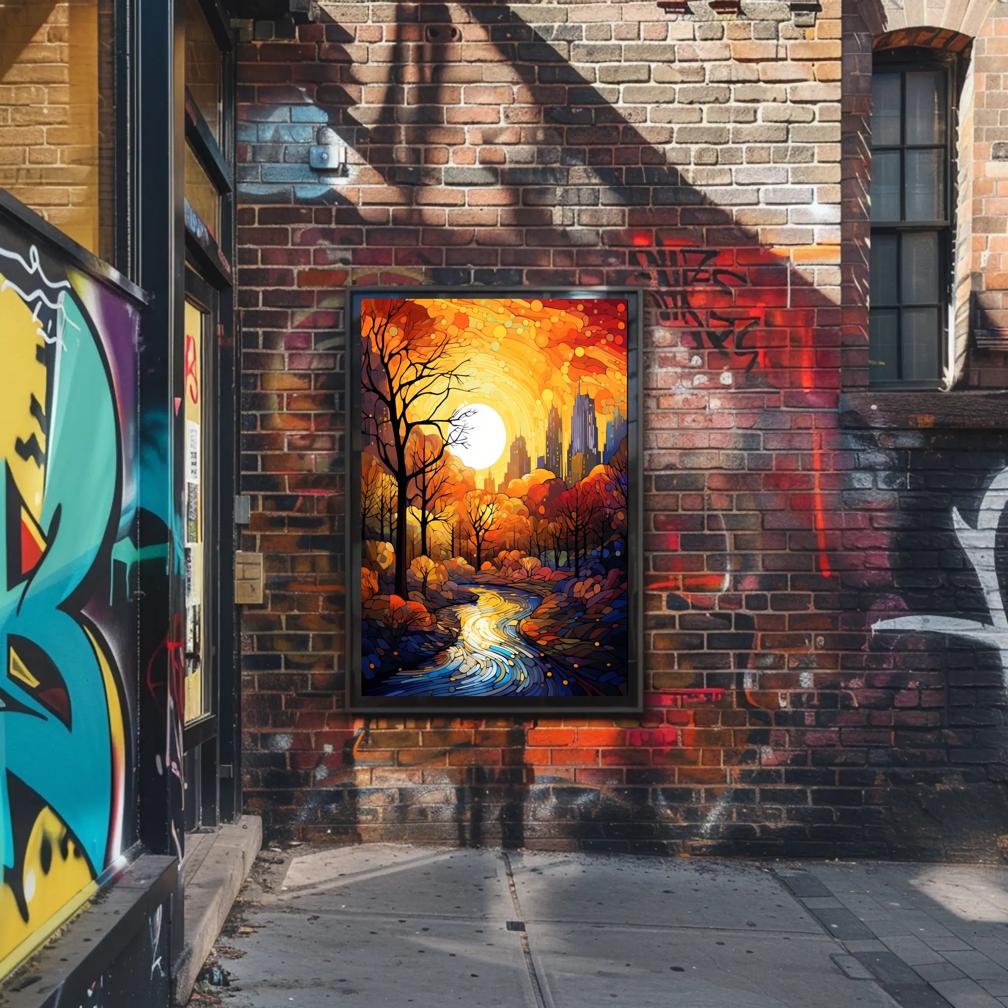Autumnal Cityscape Poster