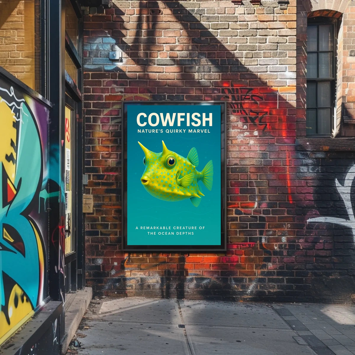 Cowfish NatureS Quirky Marvel Poster