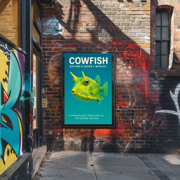 Cowfish NatureS Quirky Marvel Poster