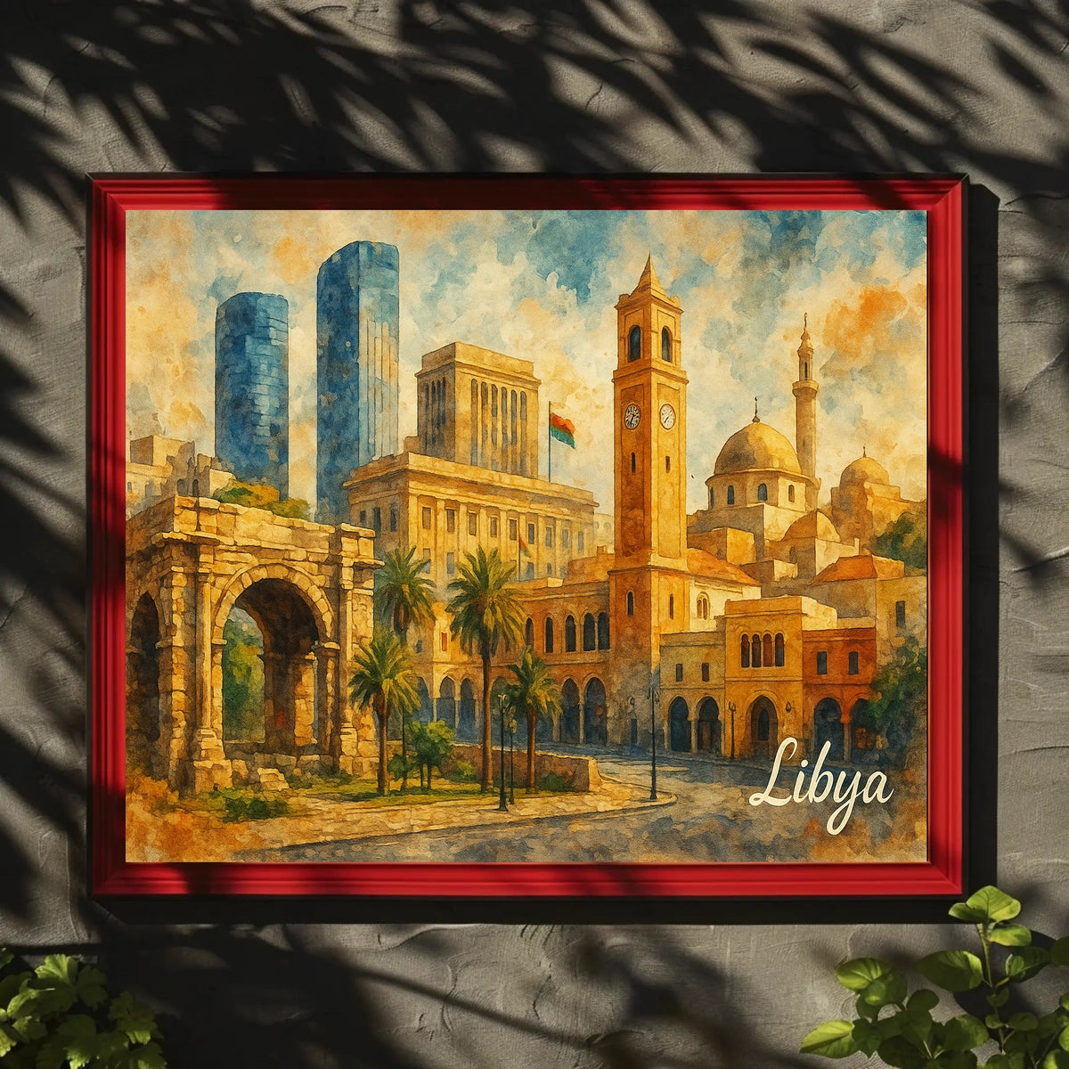 Libya Heritage Modernity Scenic Travel Photography Poster
