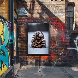 Winter Pinecone Poster