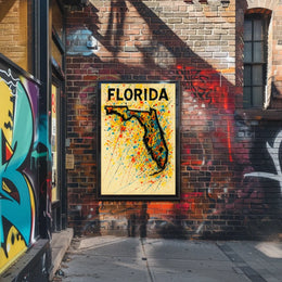 Florida Art Splash Poster