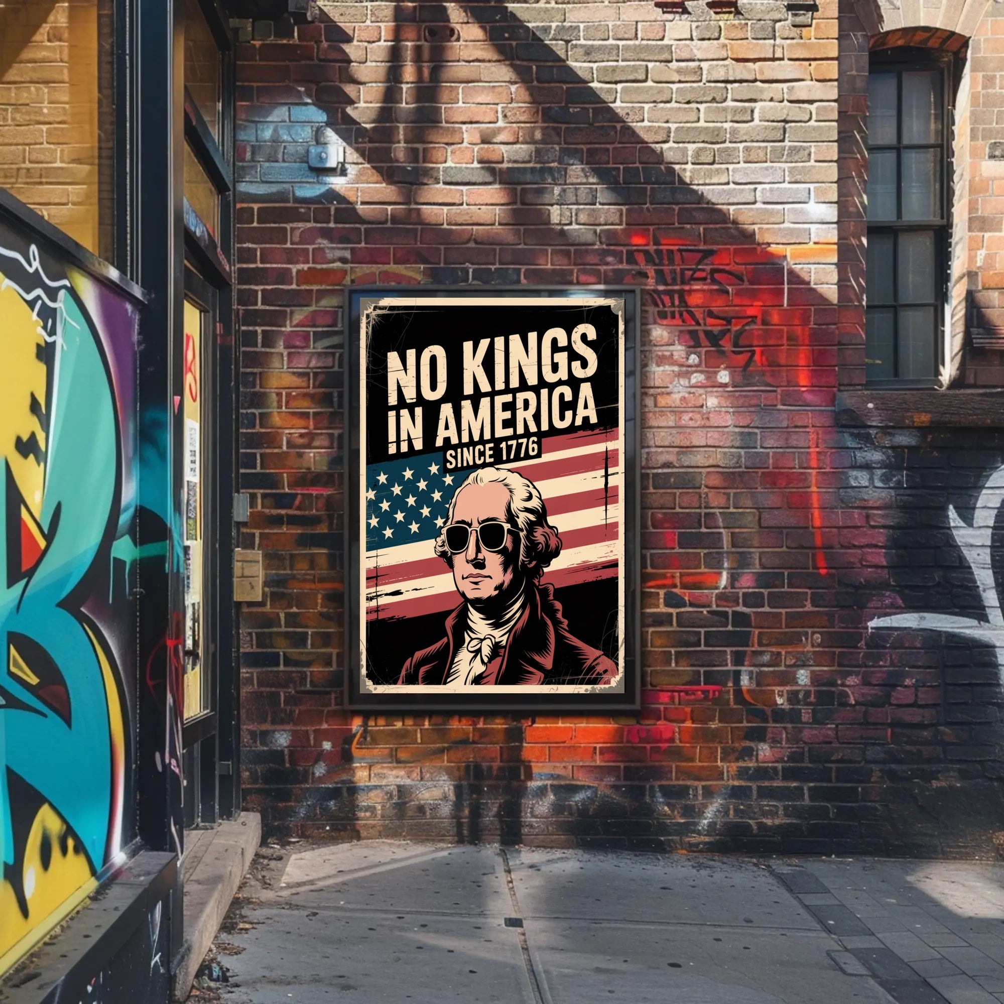 American Independence Retro Style Historical or Presidential Poster