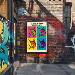 Marlin Pop – Warhol Tribute Poster PosterGoat