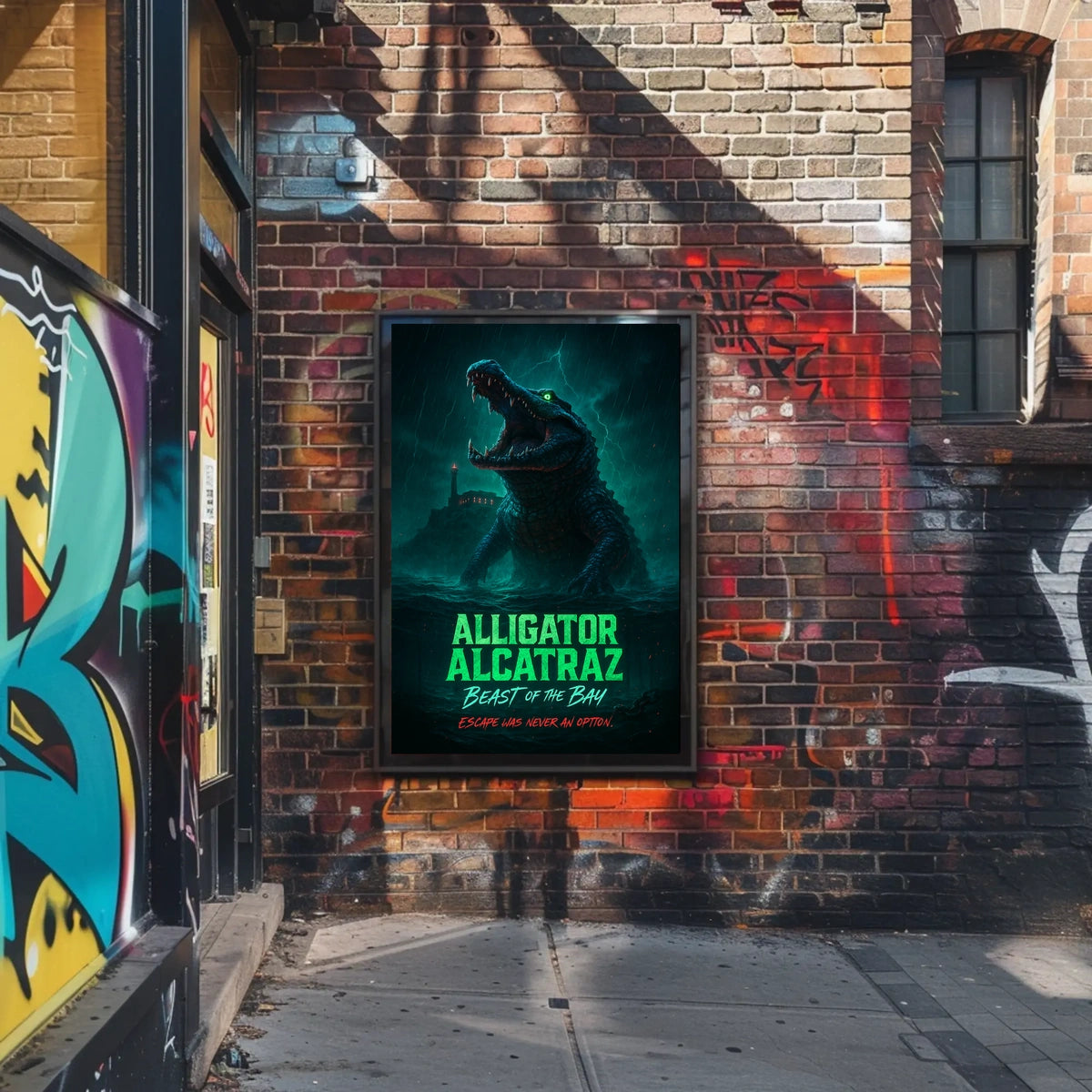Alligator Alcatraz Beast of the Bay Poster