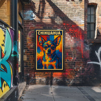 Colorful Chihuahua Art Poster