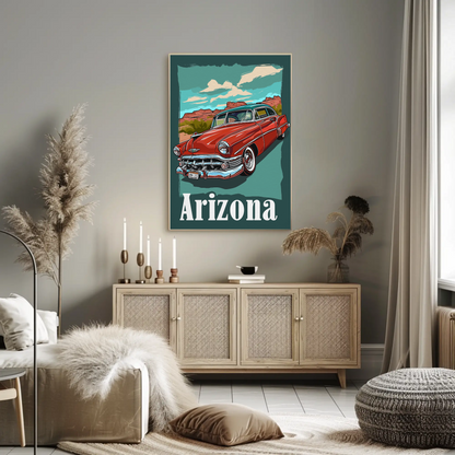 Arizona Desert Adventure Vintage Poster