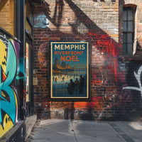 Memphis Riverfront Noël Poster