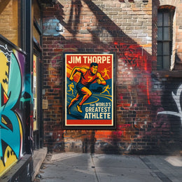 Jim Thorpe Legendary Athlete Poster