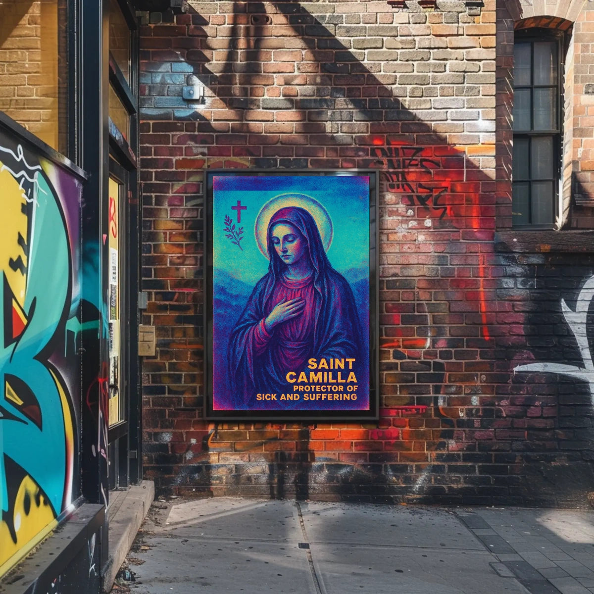 Saint Camilla Protector of the Sick and Suffering Poster