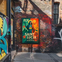 Fly to Saint Lucia Poster