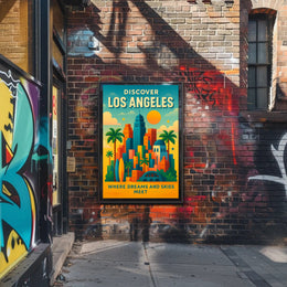 Discover Los Angeles Wall Art Print PosterGoat