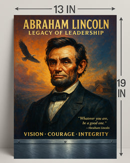 Abraham Lincoln Leadership Portrait: Historical or Presidential Poster