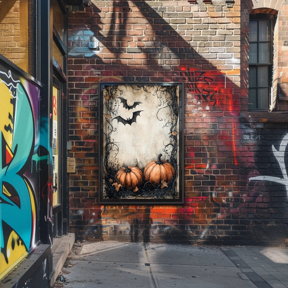 Halloween Vibe: Spooky Autumn Night Artistics Poster