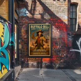 Buffalo Bill Wild West Adventure Cultural Heritage Poster