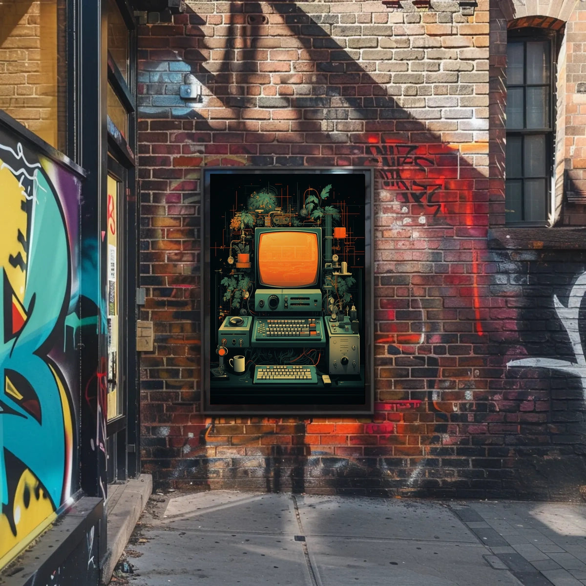 Retro Tech Fusion Poster