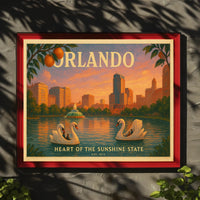 Orlando Travel Poster Heart of the Sunshine State