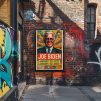 Joe Biden 46th President of the United States Street Art Mashup Poster