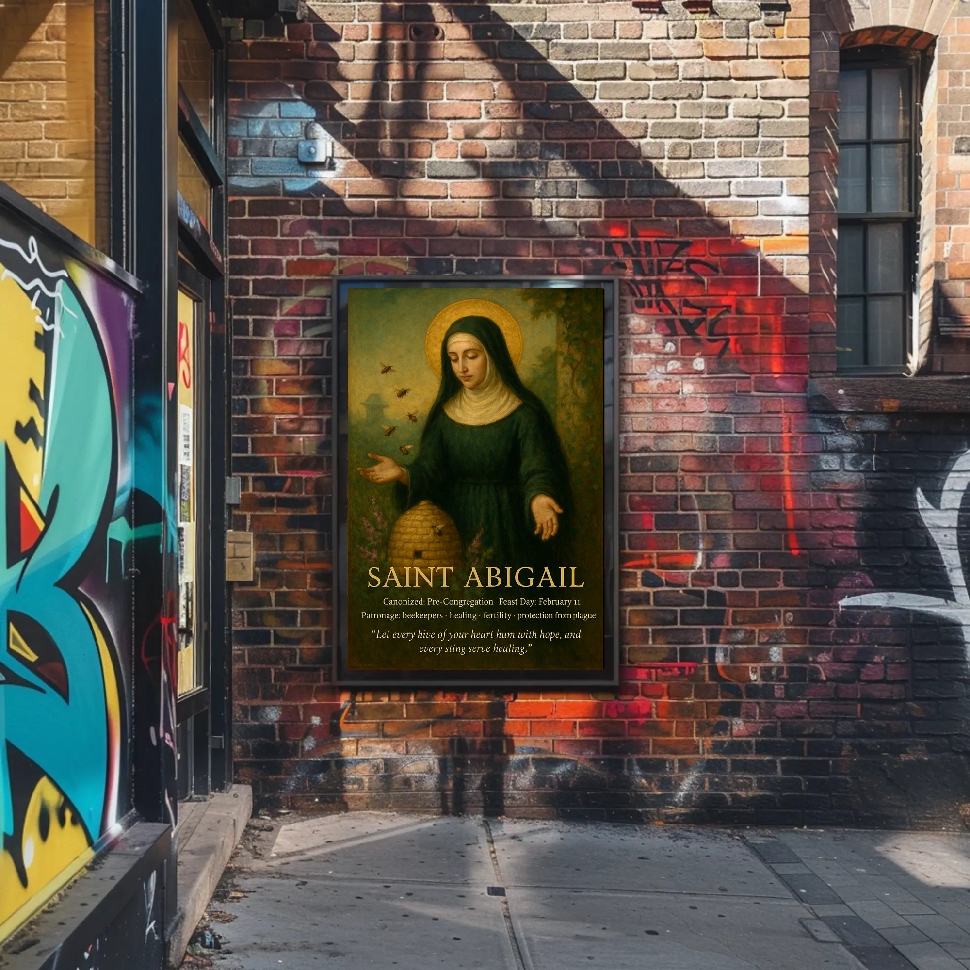 Saint Abigail Vintage Iconography Motivation Historical or Presidential Poster