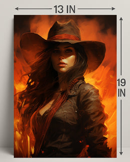 The Fiery Cowgirl Poster