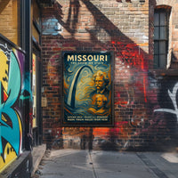 Missouri Gateway Arch Vintage Cultural or Heritage Poster