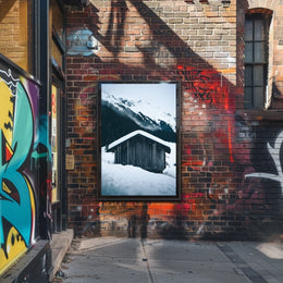 Winter Mountain Retreat Poster