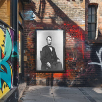 Abraham Lincoln Youthful Bowtie Portrait Poster PosterGoat