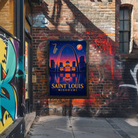 St. Louis Skyline at Dusk Poster
