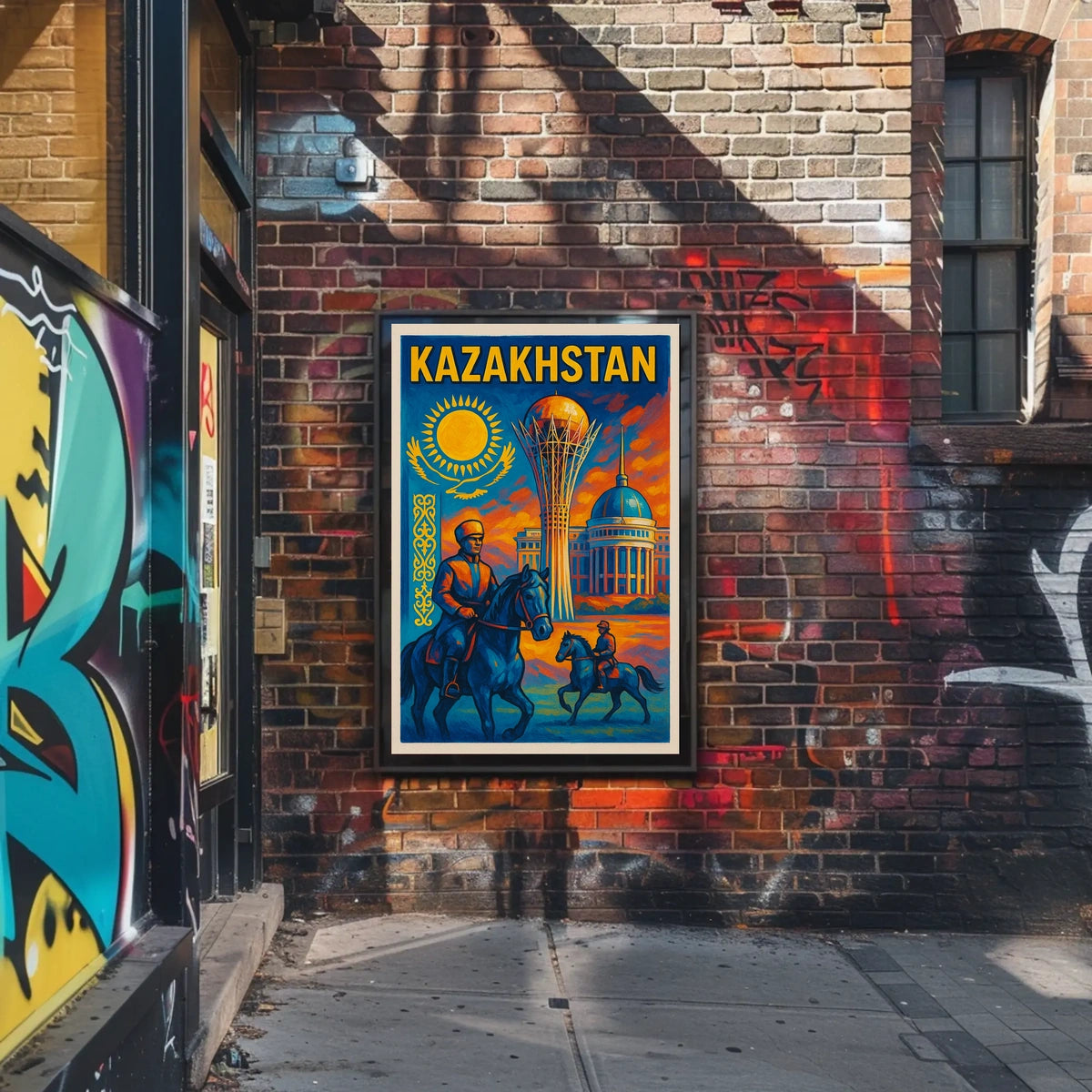 Kazakhstan Heritage Poster