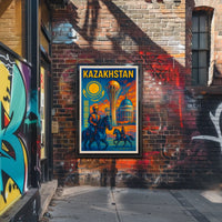 Kazakhstan Heritage Poster