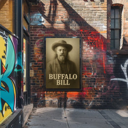 Buffalo Bill Iconic Vintage Historical Poster