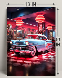 Retro Diner Vibes Retro Poster